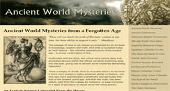 Desktop Screenshot of ancient-world-mysteries.com