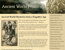 Tablet Screenshot of ancient-world-mysteries.com